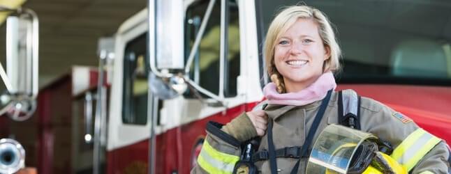 woman firefighter in recovery from addiction