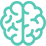 Teal brain icon