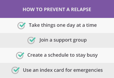 4 ways to prevent a relapse