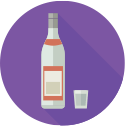 Liquor bottle icon